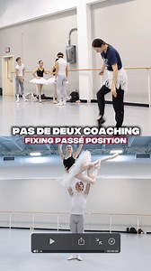 Get an inside look at press lift coaching with Christine Shevchenko of American Ballet Theatre. Here, she focuses on the the passé placement while in the air. 🌟 📽️: Rock School students, Jane and Phoenix. #RockSchoolforDance #BalletTips #NutcrackerRehearsal | The Rock School for Dance