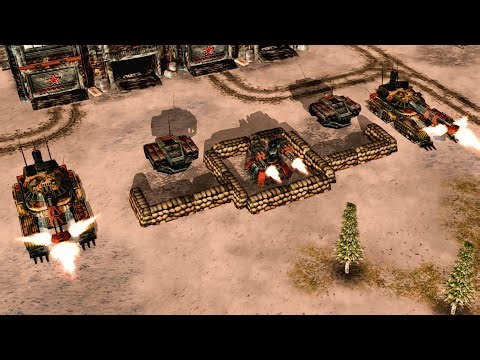 RUSSIA vs RUSSIA Challenge MODE Command & Conquer Generals MOD Rise of the Reds