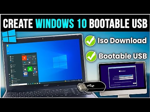 How To Download Windows 10 ISO & Make Bootable Pen Drive for Installation - [any PC/Laptop 2025]✨