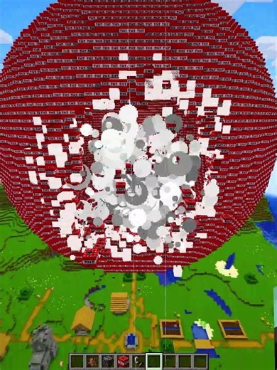 Minecraft TNT vs Villager💀