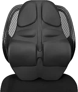Gaiam Restore Back Chair Cushion - Comfort Back Cushion for Office Desk Chairs | Inflatable Easy-Fit Healthy Posture Straightener