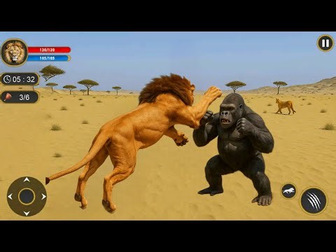 Lion King Jungle Hunting Simulator Game - Android Gameplay
