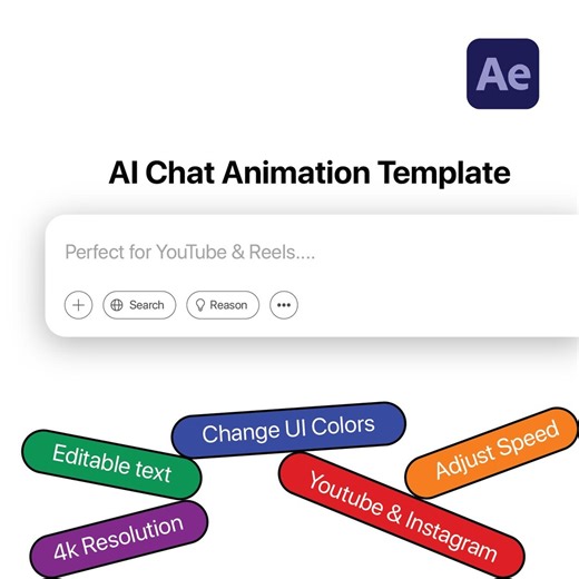 AI Chat Animation Template | Chatgpt UI | After Effects - Etsy