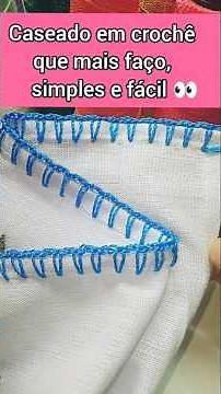 Simple crochet buttonhole, quick and easy to make #crochet #croche