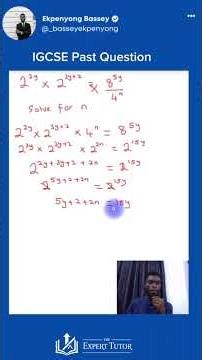 IGCSE Past Question Solution #maths #education #mathlearning #onlinesclasses #igcse