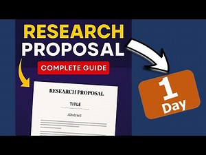 How to Write a Successful Research Proposal ! A Begginer's Guide
