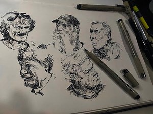 Secrets of Sketchbook Portraits in Ink