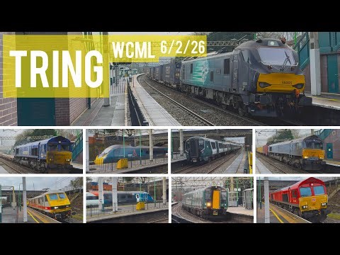 Diverted Freight and Much More at Tring, WCML, (6/2/26)
