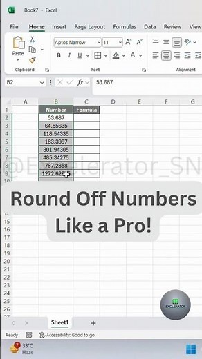 Round Off Numbers in Excel Like a Pro! | ROUND Function Tutorial
