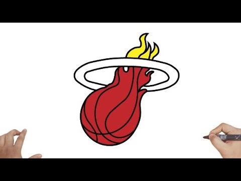 How to draw Miami Heat Logo