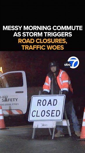 148K views · 2.1K reactions | Get ready for a messy morning commute as the first wave in a series of storms soaks SoCal streets. Road closures are in effect in some areas as mudslides could be triggered by heavy rains. The Eyewitness News team is keeping an eye on the wet roads and highways, plus our team of morning meteorologists is tracking where the heavier rain cells are headed. This morning at 6 from ABC7. https://abc7.com/18148478 | ABC7 | Facebook