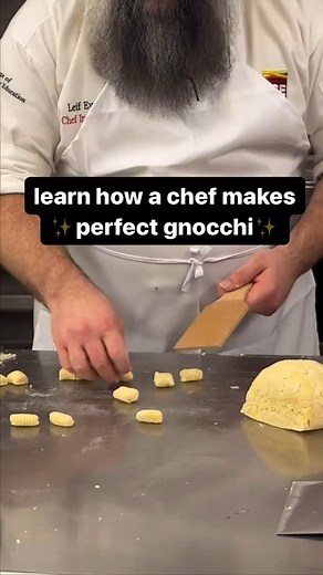 hey everyone! actually on my way to a trail right now so here’s a quick but really great demonstration from my chef (Leif Evans) iceculinary about how he makes the perfect gnocchi! this was a super cool thing to learn as there were lots of fun details he included to make sure they came out super soft and fluffy. as always with these videos this is his method and there are thousands of other ways, recipes, and ingredients to make gnocchi but this is just how he showed us and hopefully it teaches 