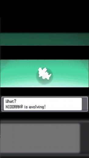 Nidoran♀ Evolution in Pokemon Heart Gold and Soul Silver #Shorts