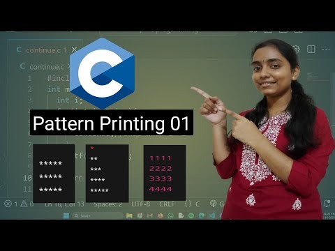 Pattern Printing | Lecture 01|C Programming Series #cprogramming #coding #patternprinting