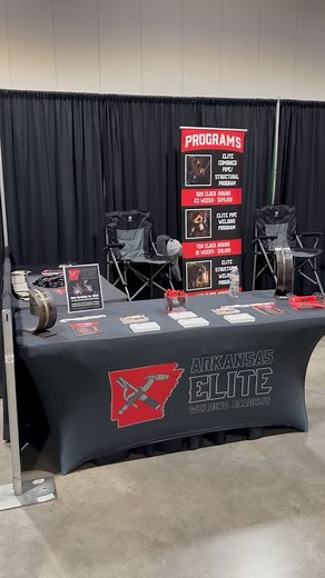 34 reactions | All set up for the Arkansas State FFA Convention! Come check us out this week in Hot Springs, Arkansas! #BeElite | Arkansas Elite Welding Academy, LLC | Facebook