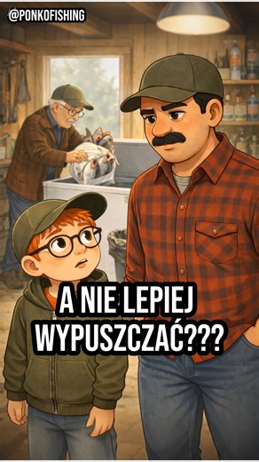 Antek zapytał tatę, czemu dziadek wyrzuca ryby z zamrażarki. Odpowiedź była prosta. Pytanie jeszcze prostsze. I nagle okazało się, że czasem to dzieci najlepiej rozumieją, co jest naprawdę fair 🎣 #PonkoFishing #wedkarstwo #nokill #ojciecisyn #ryby | Ponko Fishing