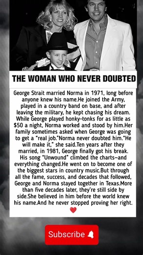 She Believed in Him Before the World Knew His Name ❤️ | George & Norma Strait