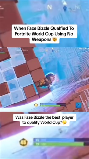 Faze Bizzle Qualifies for Fortnite World Cup with No Weapons