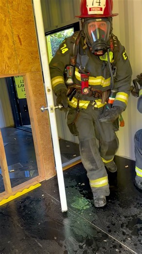 Flowing Hose inside our Conex Box Training Center