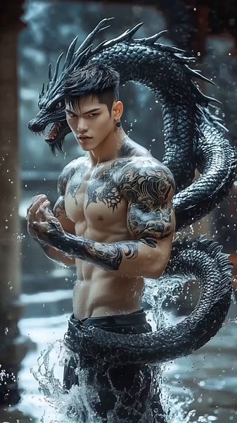 Today was the black dragon 🐉#fusion #hybrid #morph #animal #animalfusion #ai #transform