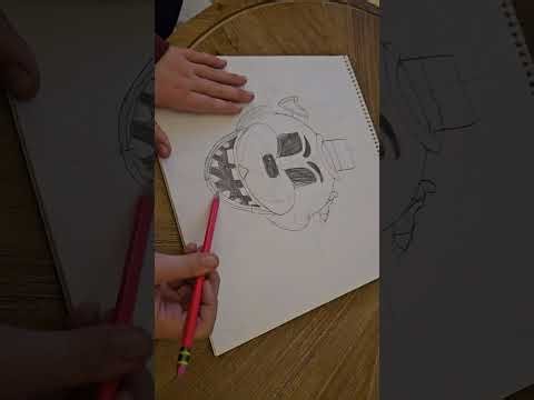 How to draw Golden Freddy