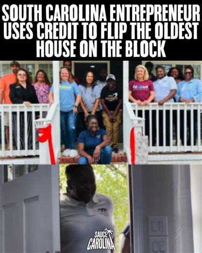 10K views · 196 reactions | South Carolina Entrepreneur Uses Credit To Flip The Oldest House On The Block. This House Was There Even Before The Pavement. Most Saw A Tear Down, She Saw Generational Wealth For Her Family. | Sauce Carolina | Facebook