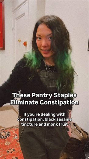 Dr. Lily Choi ☯︎ D. Ac, L. Ac on Instagram: "🖤 Comment OPEN and I will send you links to both my Black Sesame Seed Extract tincture as well as my delicious Monk Fruit Tea which comes in individual satchels. These items should be in your medicine cabinet if they’re not already! Why do these foods help constipation? In Traditional Chinese Medicine, black sesame seeds are treasured for their ability to nourish the Liver and Kidneys while gently moistening the Intestines. Their rich, oily nature he