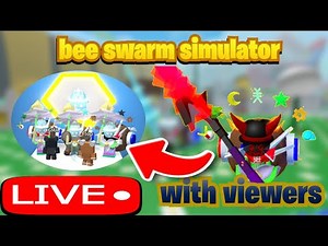 🔴LIVE🔴Late night bss stream helping viewers| roblox bee swarm simulator