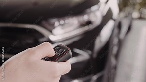 Car key remote control with Lock and Unlock, Pressing the button of the car key and the lights of the car blink when it's open.