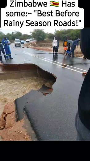 This is a "Best Before Rainy Season Road" a common type of roads found in Zimbabwe . #CryMyBelovedContinent #hailstormdamage #recycling The roads are made by some tenderpreneurs who use only stumped gravel coated by a thin layer of asphalt on top to appear like they are tarred roads! #zimbabwe | Enviro-Agri Media Africa
