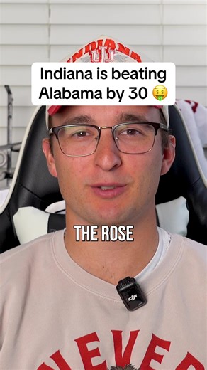 Indiana will beat Alabama by 30 🤝 #indianafootball #alabamafootball #collegefootball #iu #rosebowl