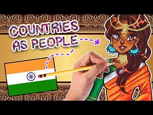 DRAWING COUNTRIES AS CUTIES #4 || Wait...I'm drawing a GUY?!