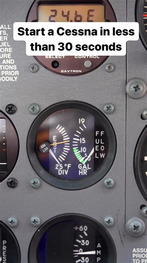 How to start a Cessna in 30 seconds or less! Credit: @sportyspilotshop #cessna #cessna172 #skyhawk #textron #avgeek #pilotlife #cfilife | Aviation