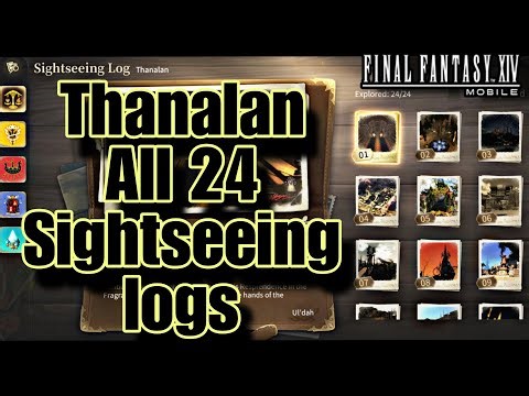Thanalan All 24 Sightseeing Logs - Final Fantasy 14 mobile