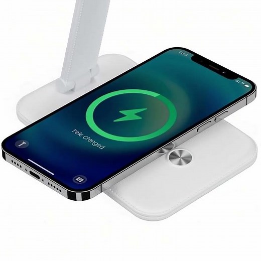 Maclean MCE616 Dimmable LED Desk Lamp Desk Lamp 9W with Induction Qi Charger Adjustable Ligth