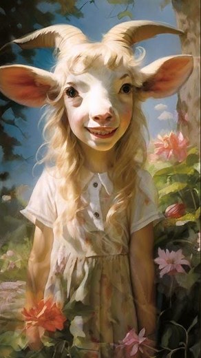 The Wild Journey of Girl to Goat TF Furry Transformation #shorts