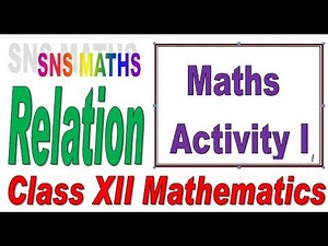 Maths Activity I Class XII CBSE