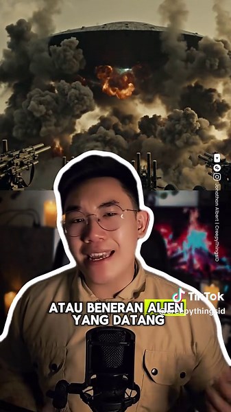 ​ALIEN PERNAH KE INDONESIA TAHUN 1964? 🛸🇮🇩 ​Bukan sekadar mitos, ini adalah insiden nyata yang bikin pertahanan udara kita di Surabaya siaga penuh saat era konfrontasi Dwikora (1964). Sebuah objek lonjong bercahaya diam melayang berhari-hari dan sama sekali kebal saat dihalau menggunakan alutsista udara dari Blok Timur! Bukannya hancur, benda itu malah santai naik ke angkasa, menabrak logika hukum fisika kita. ​⚠️ Catatan Arsip CreepyThingsID: Di video ini sempat dibahas soal sosok misterius 