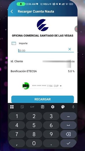 Recarga tu Cuenta Nauta en Menos de 1 min #shorts