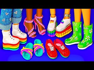 16 DIY Shoes Ideas for Dolls - Dollhouse crafts