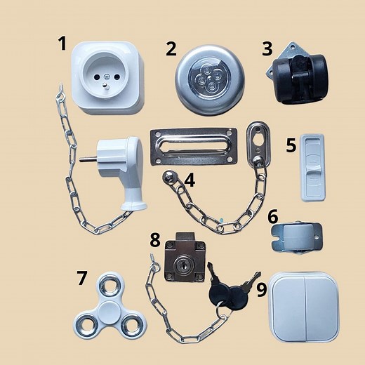 DIY Busy Board Parts: Sensory Toy Accessories