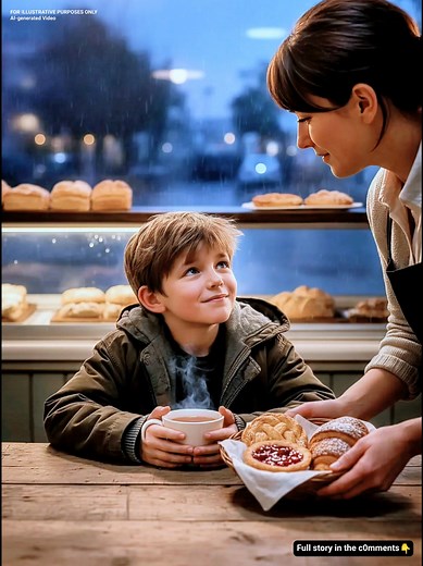 Hungry Little Boy Came Into My Bakery Asking for Stale Rolls—I Had No Idea How Much That Moment Would Change Both of Our Lives It was nearly closing time when the soft chime above my bakery door rang—normally my favorite little sound in the world. But that evening, it wasn’t just a customer walking in. It was a moment I would never forget. A small boy stood in the doorway, soaked shoes, thin jacket, shoulders pulled inward like he was trying to disappear. He didn’t step inside. He just lingered 