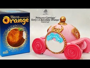 Terry`s Chocolate Orange Decorating Princess Carriage Cake Tutorial