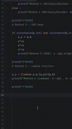 Swapping Methods (Part 1) #python #pycharm #pythonprogramming #pythonforbeginners #coding #python3