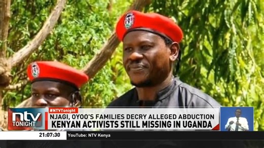 12K views · 253 reactions | Kenyan Activists Still Missing In Uganda: Relatives and human rights defenders have accused Ugandan authorities of enforced disappearance and called on the Kenyan government to intensify efforts to bring Bob Njagi and Nicholas Oyoo home. #NTVTonight | NTV Kenya | Facebook