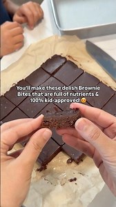 No-Bake Healthier Brownie Bites!😍😋🍫 Full Recipe Below👇🏼#kidapproved #healthydessert