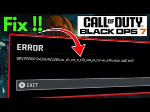 Black ops 6 dev error 0XD8F46539 PS5 Fix