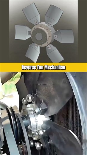 How Reverse Fan Mechanism Works: Airflow Magic 🤯🔥 #shorts
