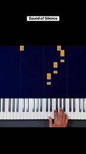 Hello darkness my friend both hands #pianosoin #pianotutorial | Piano Soin