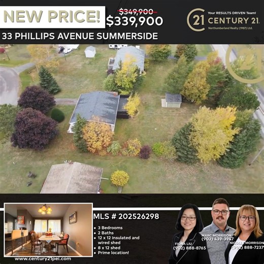 For more information: https://century21pei.com/listing/33-phillips-street-summerside-prince-edward-island-c1n-4l2-29015904/ Great 2 1 Bedroom Split-Entry Home in a Quiet Family-Friendly Neighbourhood! Located on a large, landscaped 70x150 lot, this property is perfect for growing families and offers both indoor comfort and outdoor space to enjoy. Front deck ( 32 x 7 ) is new leading you to the main entrance where you can go upstairs to the open concept living room and dining room then onto a gal